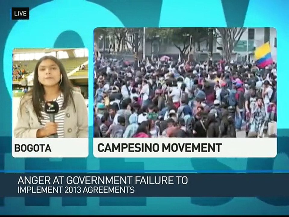 Mass Campesino Mobilization Underway in Colombia