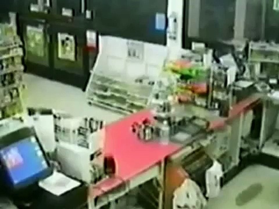 Stupid robber wears socks on his hands