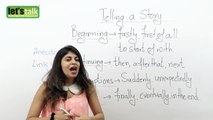 How to tell a story Past Events  in English    Free English lesson for speaking in English