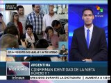 Argentina: Abuelas de Plaza de Mayo confirman identidad de 