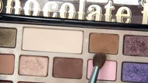 Pink cut crease eye makeup tutorial using Too Faced The Chocolate Bar Eye Palette!