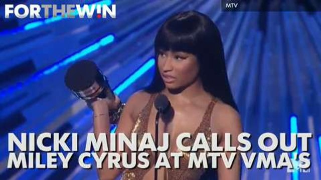 Nicki Minaj calls out Miley Cyrus at MTV VMAs