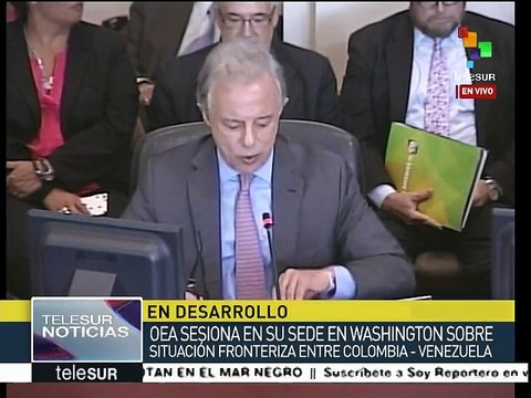 Rechaza Colombia en OEA operativo fronterizo de Venezuela