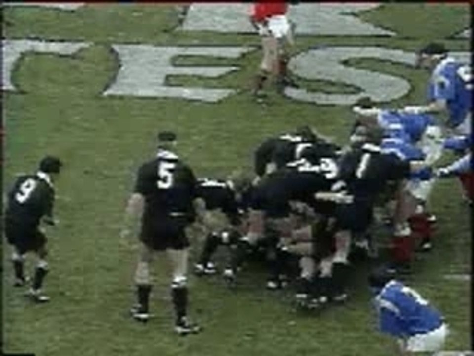 France - NZ - Rugby - Essai du siècle