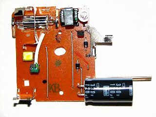 Lighting up CFL fluorescent light with disposeable camera with1 5v AA battery part 1 JB