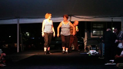Kristina Kredel and Shirley dance to 'Burning Love' Elvis Week 2015