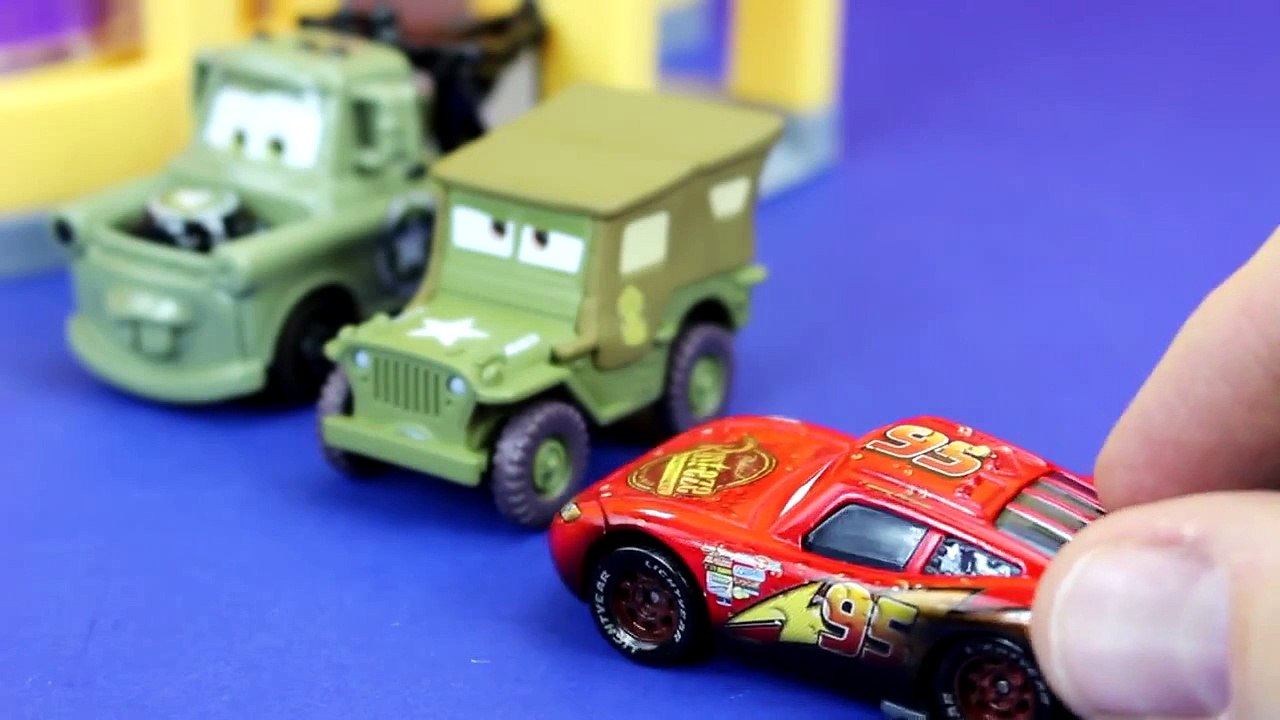 Disney Pixar Cars Army Car Lightning McQueen Army Mater Save World from Lemons Just4fun290 Sarge