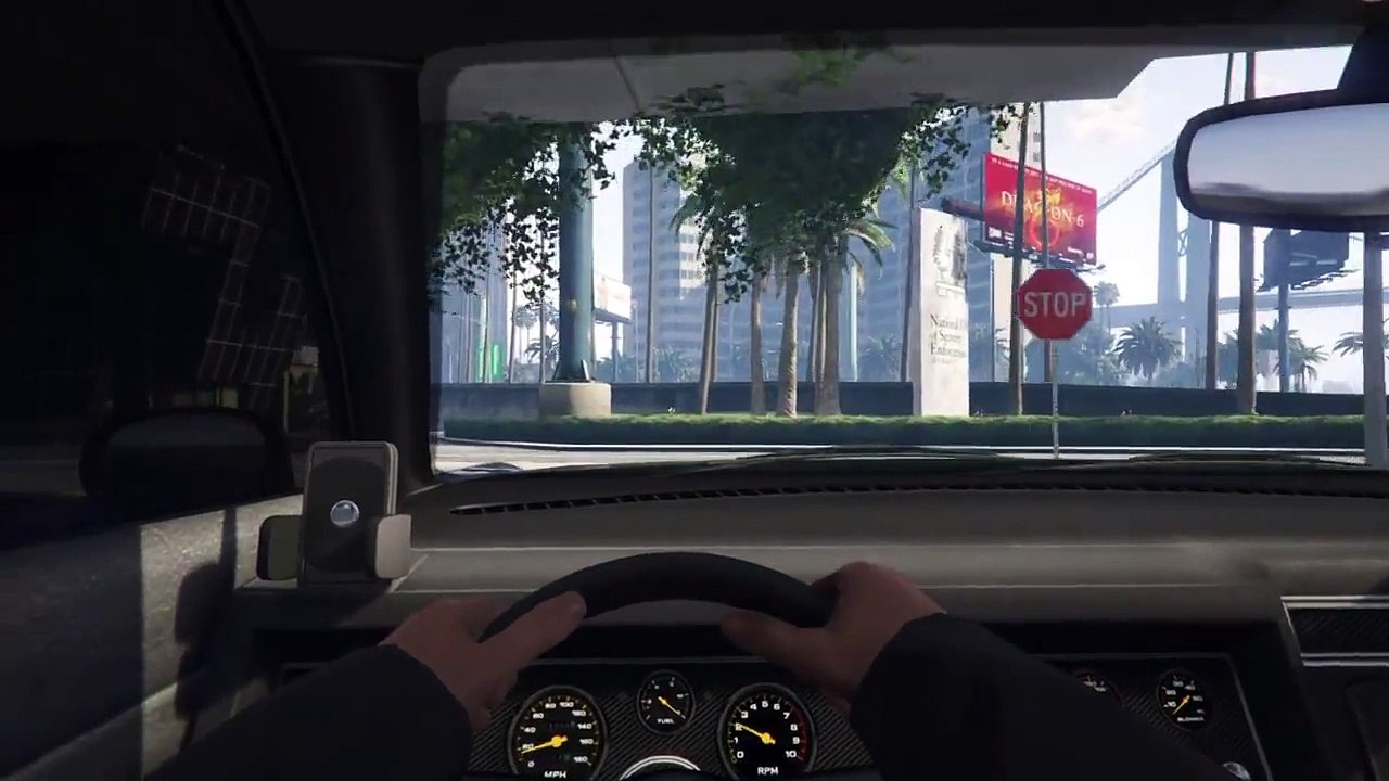 GTA V PS4 First Person Driving!