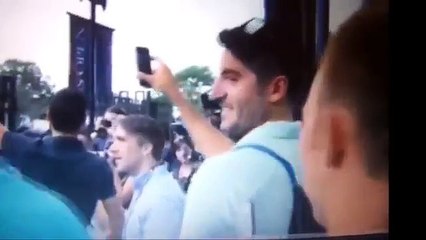 Novak Djokovic uses Mickey Mouse to distract Rafael Nadal during interview - US Open 2015