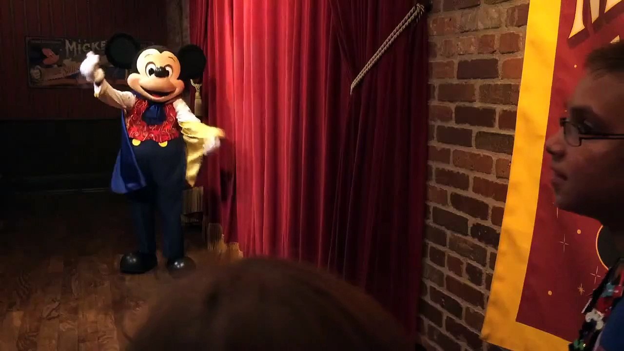 Mickey Mouse talking