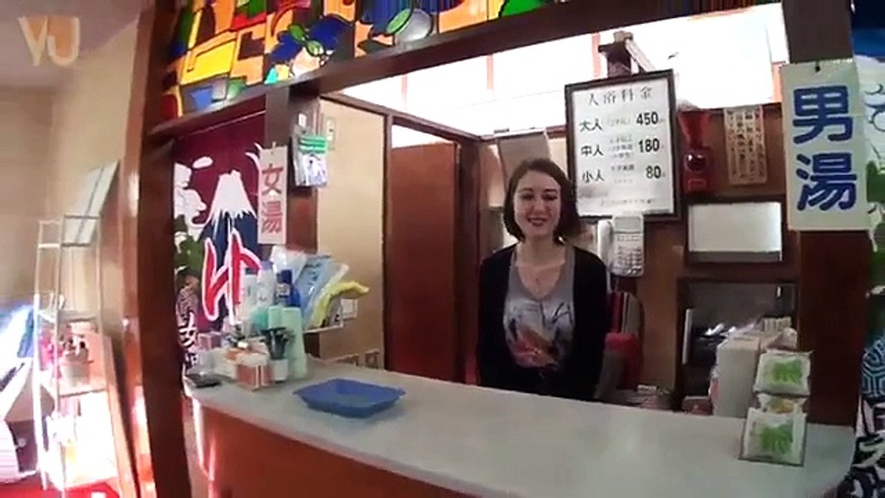 Japanese Bath Culture, Public Bath「銭湯でぽろり!?」Girls' Japanese night life.29-1