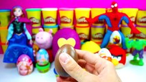 Kinder surprise eggs Peppa pig   dora the explorer Play Doh violetta 3 | toys video