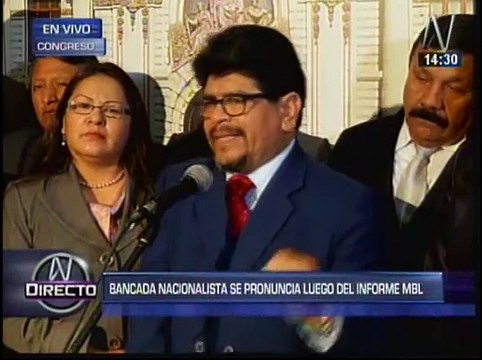 Gana Perú rechaza informe de Comisión Belaunde Lossio: Quieren dañar a Nadine