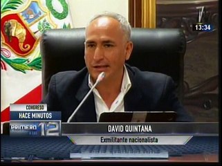David Quintana: "Yo le rendía cuentas a Nadine Heredia"