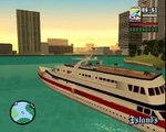 Grand Theft Auto San Andreas (Vice city mod) yacht driving