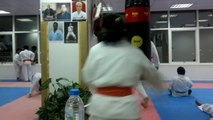 Karate: Green Belt Passing In. Orange Belt Passing Out.