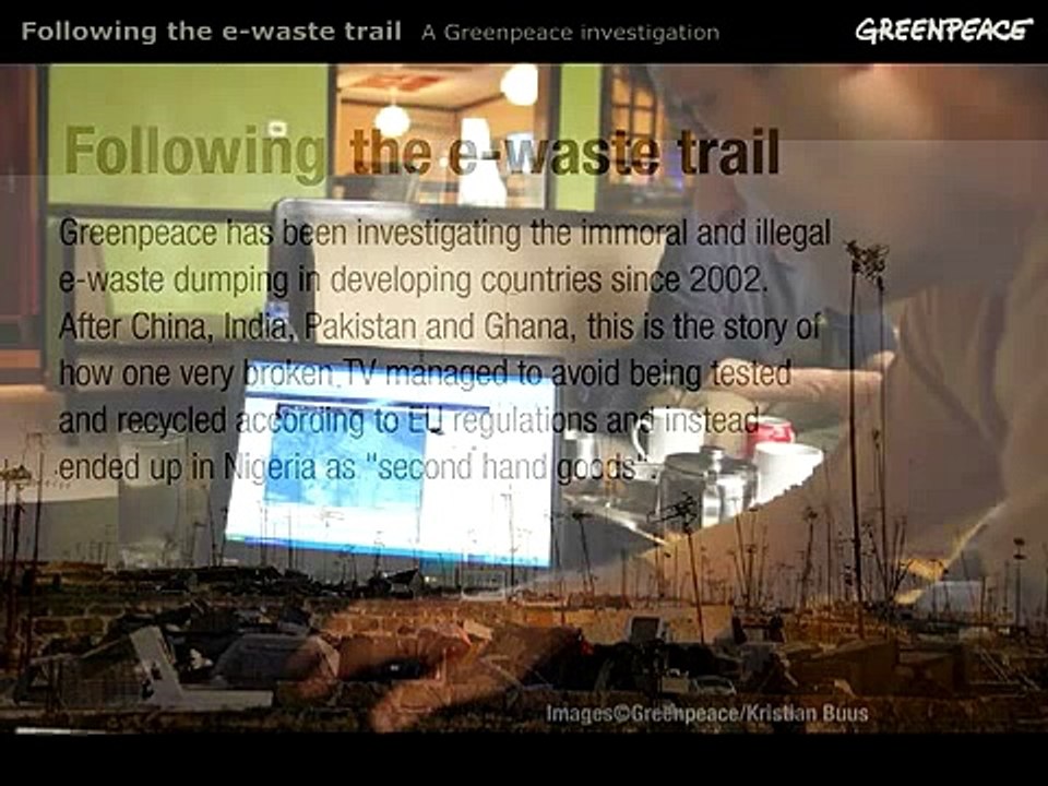 Following the E waste Trail
