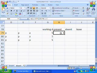 How to set count f formula in MS Excel Tutorial Urdu/Hindi Part 7