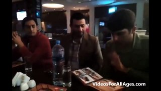 Misbah Ul Haq and Saeed Ajmal in Dubai Hotel Ordering Food