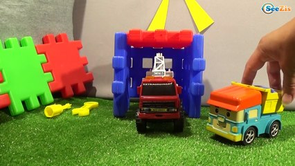 ✔ Robocar Poli with friends is building a Car. Мультики про Машинки. Робокар Поли собирает Auto ✔
