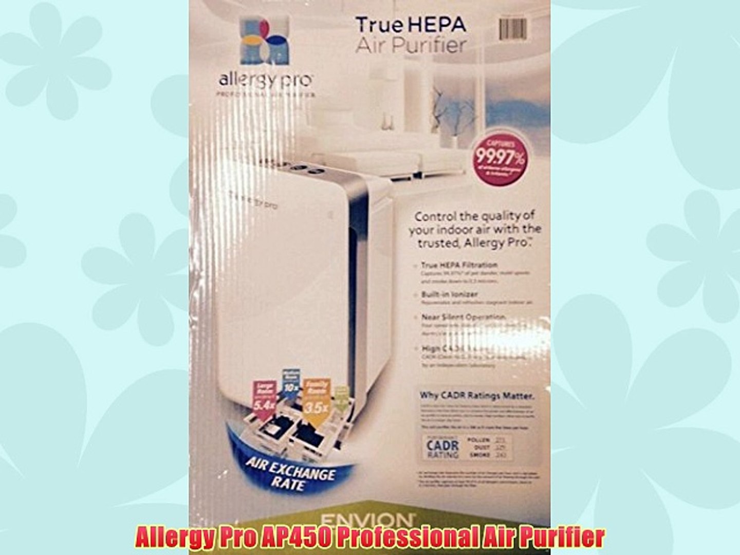 Allergy Pro AP450 Professional Air Purifier - video Dailymotion