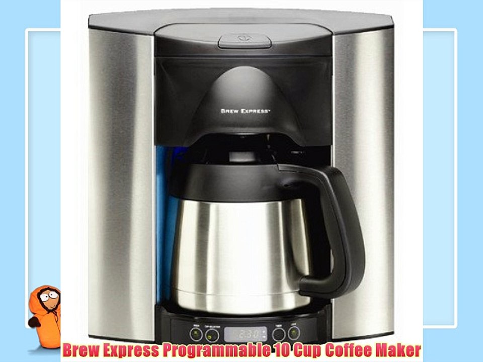 Brew Express Programmable 10 Cup Coffee Maker