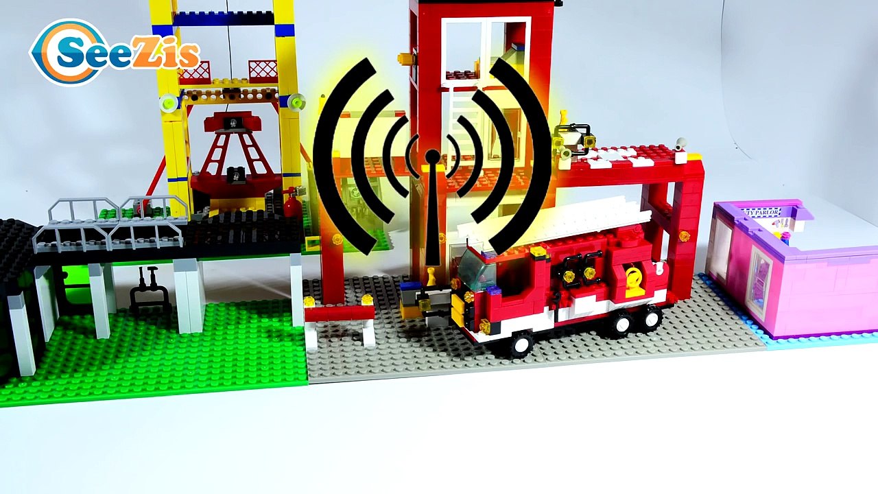 ✔ Fire Trucks for children. Fire engine is putting out a fire Пожарная Машина тушит костер. Серия 10