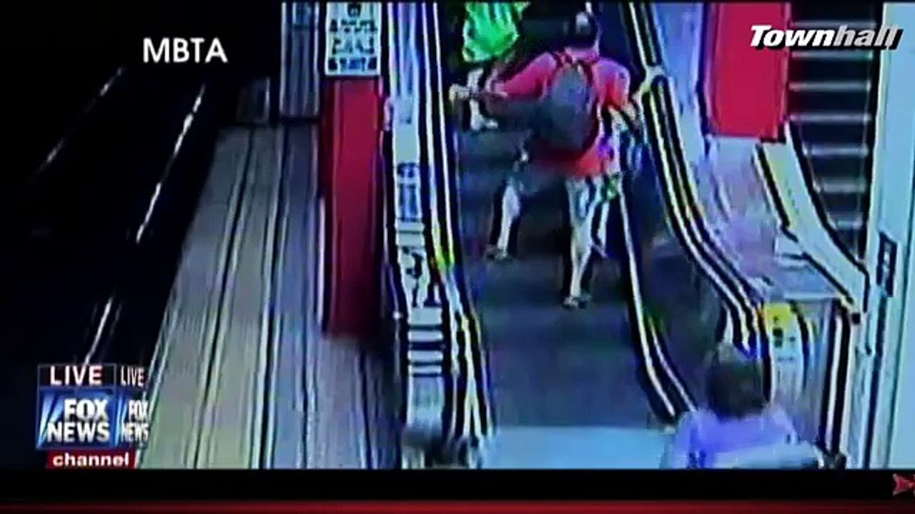 Fox News Anchor MacCallum Can't Stop Laughing--Wheelchair Person Falls Down Escalator