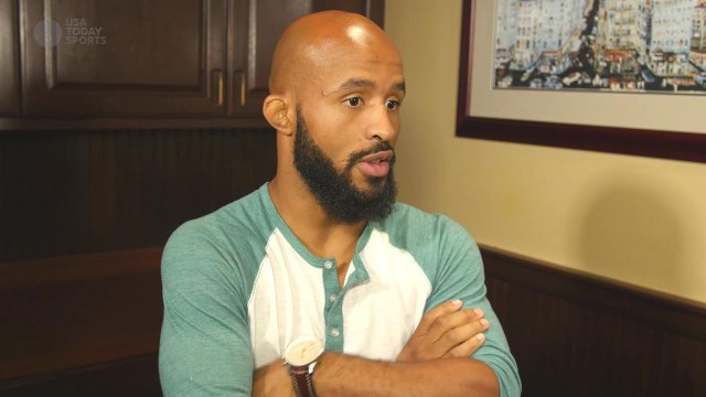 Full UFC 191 media day scrum with UFC flyweight champion Demetrious Johnson in LA