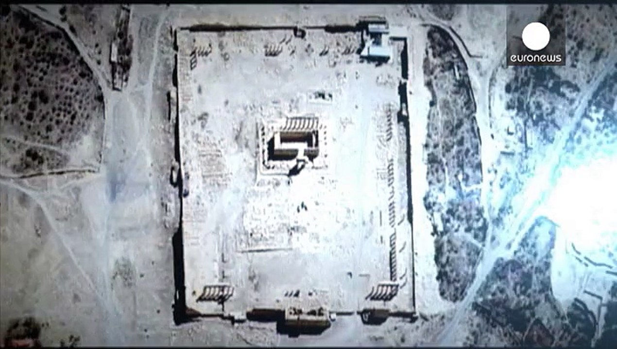 Satellitenbilder zeigen zerstörten Baaltempel im Weltkulturerbe Palmyra