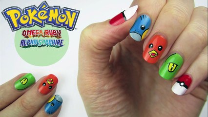 Pokemon Omega Ruby & Alpha Sapphire Nails!