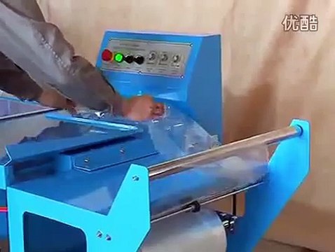 Máy cắt dán màng co POF bán tự động, máy bọc màng co kín cho tập sách vở, tạp chí, báo