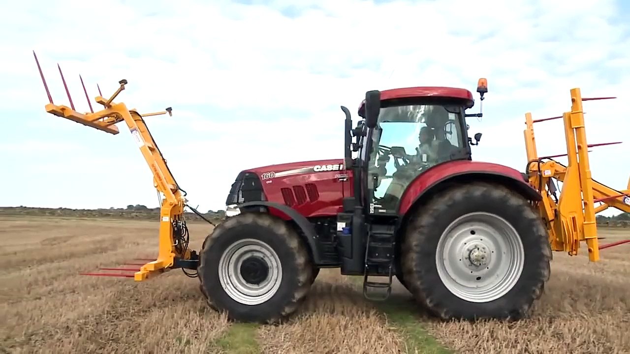 Awesome! Case IH Bales Moving and Stacking