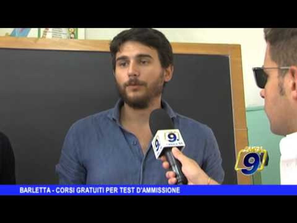 BARLETTA | Corsi gratuiti per i test d'ammissione