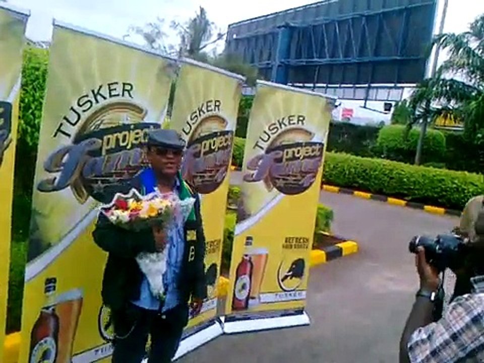 Mapokezi ya peter Msechu Tusker Project Fame 2010