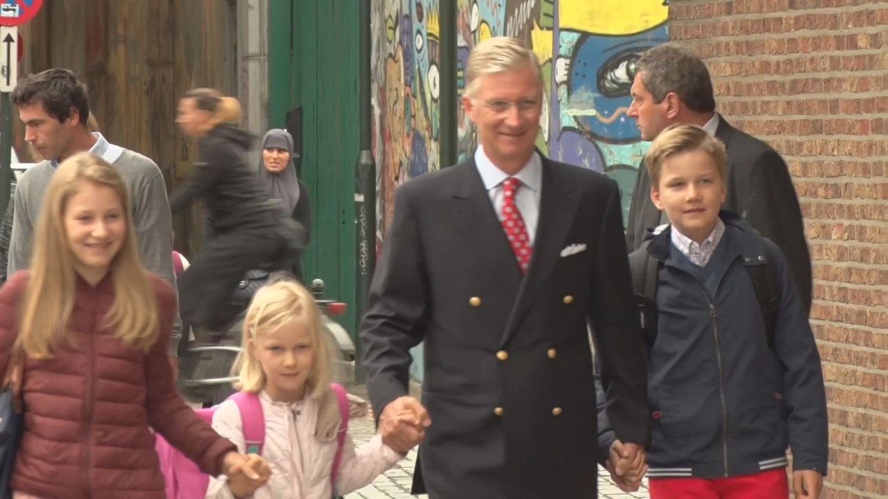 Les 4 enfants du Roi Philippe et de la Reine Mathilde ont eux aussi repris le chemin de l'école