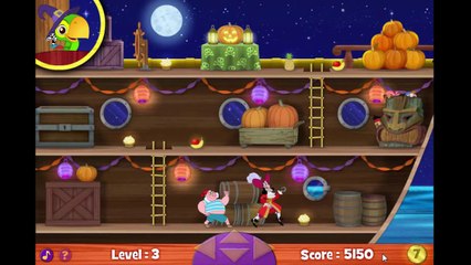 Disney Jr Jake & the Never Land Pirates Bucky's Halloween Haunt Cartoon Game Play Walkthro