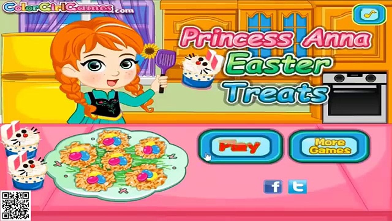 Disney Frozen Game - Frozen Anna Easter Treats Baby Videos Games For Kids