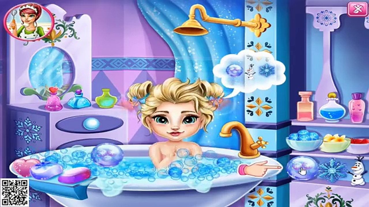 Disney Frozen Game - Frozen Elsa Baby Bath Baby Videos Games For Kids