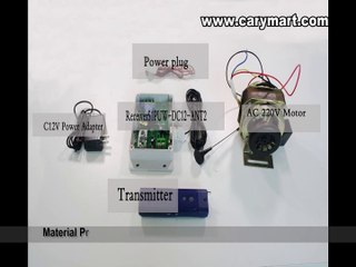 Carymart's New Product: remote control AC220V motor