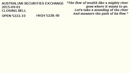 2015-09-01 AUSTRALIAN SECURITIES EXCHANGE