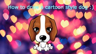 Drawing Tutorial: How to draw a cartoon dog