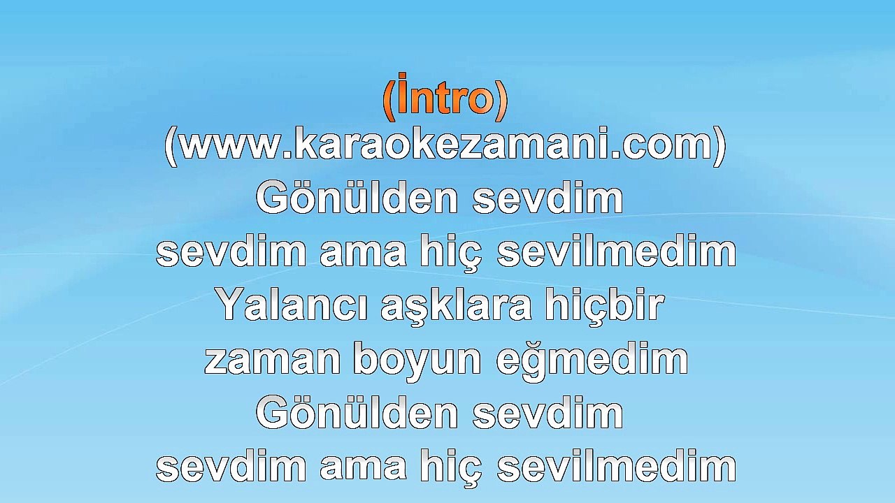Hakan Altun - İçelim Gönlüm - 2008 TÜRKÇE KARAOKE