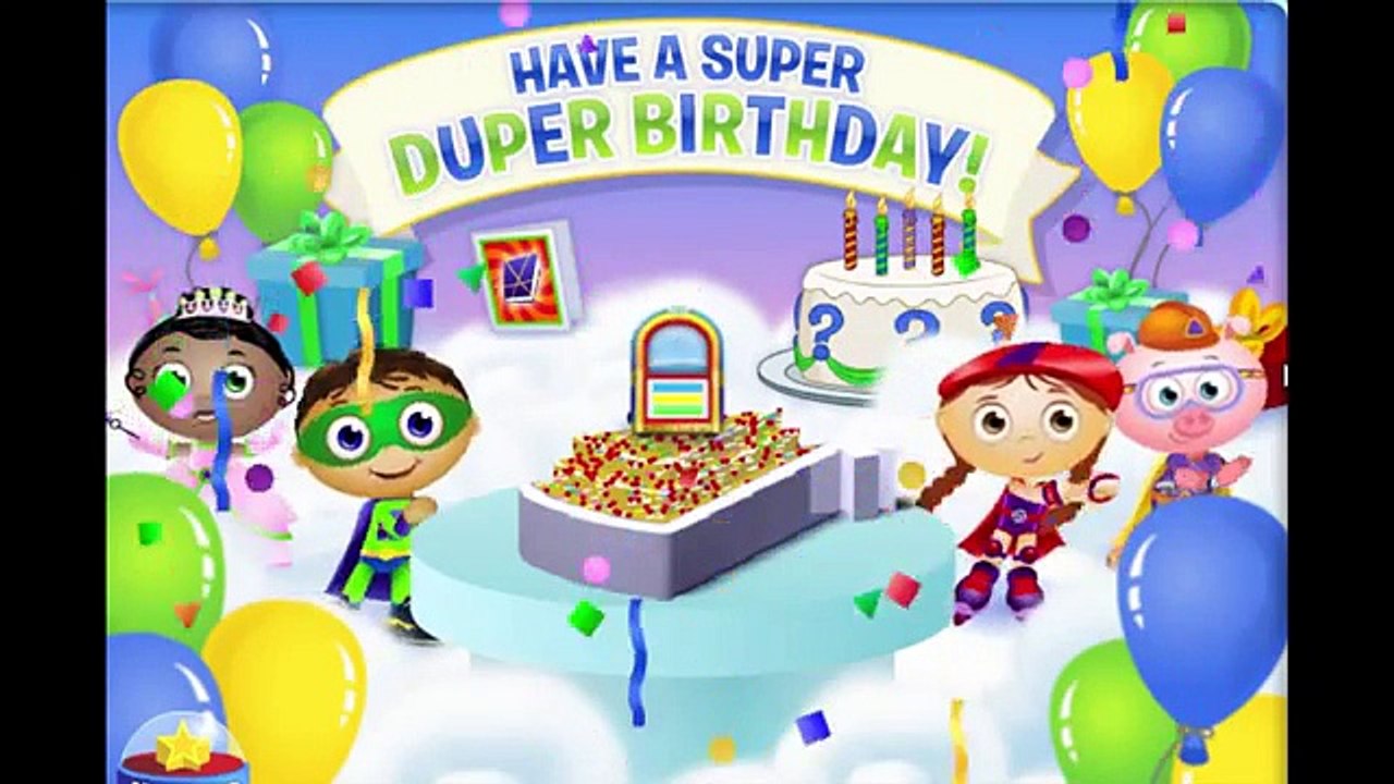 Super Why Cake Maker Birthday Party Cartoon Animation PBS Kids Game Play Walkthrough [Full