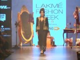 LFW 2015: Chitrangada Singh graces the ramp in a Gorgeous Black Dress by Tarun Tahiliani