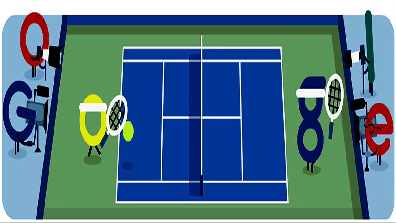 US tennis Open results  Google's Doodle for marking start of the 2015 US Open Tennis Championship