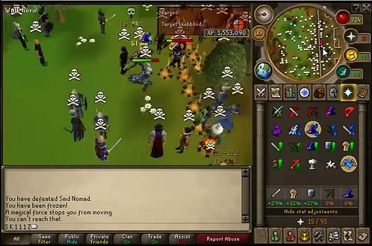Runescape S K 1 1 1 Z's 2nd Pk Commentary Pking with Whip/Claws