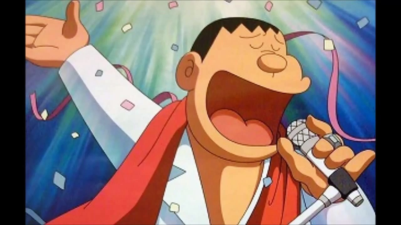 Doraemon España on X: 🎉 ¡Hoy es el cumpleaños de Gigante! 🎉 Seguro que  lo celebra con uno de sus conciertos 😱  / X