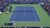 Kei Nishikori VS Benoit Paire - Paire racket Fail !!! - US OPEN 2015