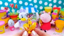 Peppa pig Play doh ice cream videos Kinder surprise eggs Daisy Duck FROZEN EGG